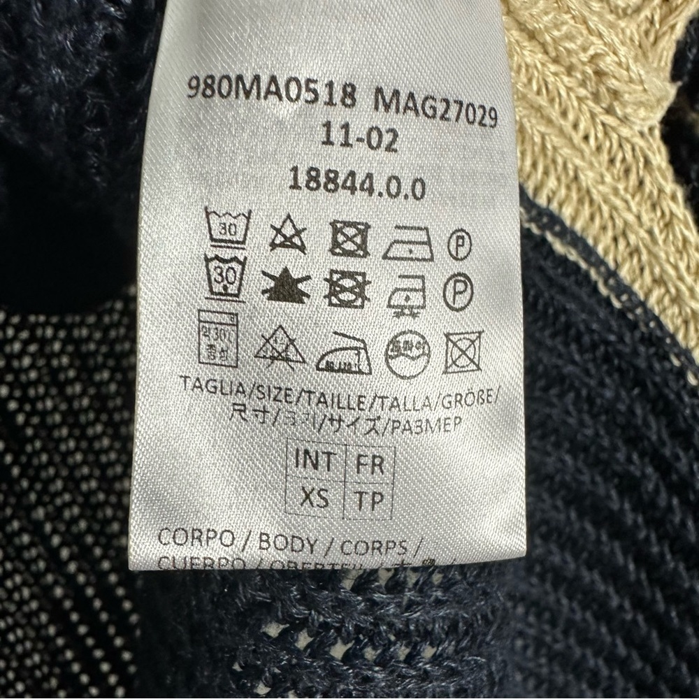 Eleventy High Low Lightweight Nautical Sweater Navy Size Xs — image 6 of 8